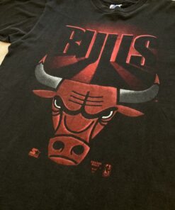Chicago Bulls NBA 90s Vintage Style Faded Tshirt Hoodie Crewneck Sweatshirt Reprinted Full Color Full Size Gifts for NBA Fans