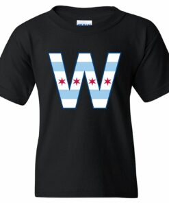 Chicago Flag W - Chi Town Windy City Unisex Shirt Sweatshirt Pullover Hoodie Reprinted Full Color Full Size