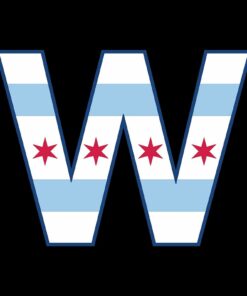 Chicago Flag W - Chi Town Windy City Unisex Shirt Sweatshirt Pullover Hoodie Reprinted Full Color Full Size