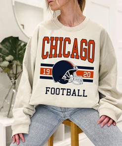 Chicago Football Sweatshirt, Vintage Retro Chicago Football Crewneck Sweatshirt, American Football Fan, NFL Shirt