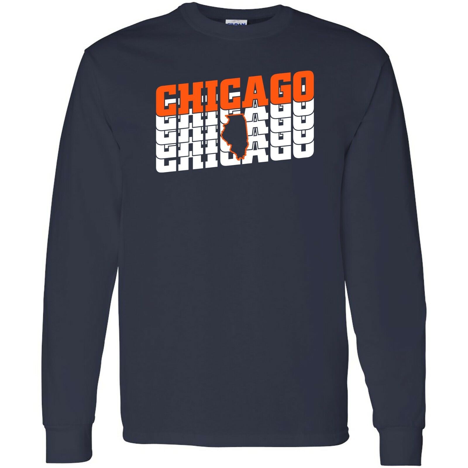 Chicago Retro Repeat - Sport Football Shirt Sweatshirt Pullover Hoodie Reprinted Full Color Full Size