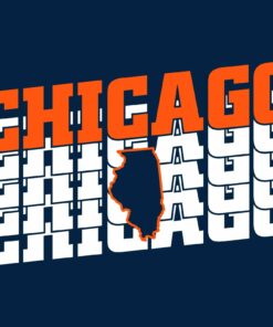 Chicago Retro Repeat - Sport Football Shirt Sweatshirt Pullover Hoodie Reprinted Full Color Full Size