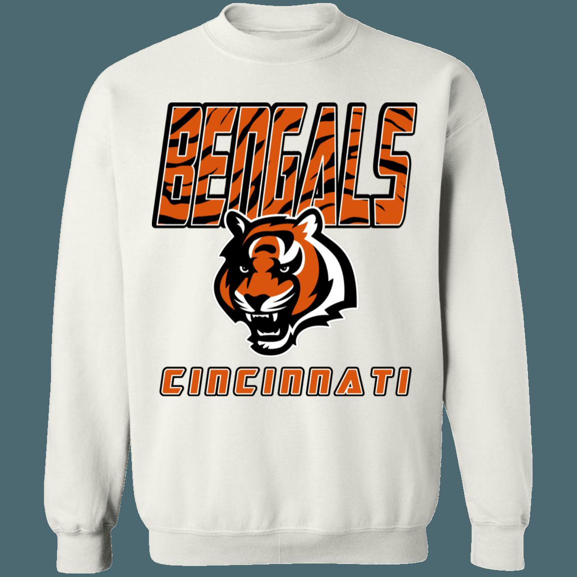 Cincinnati Bengals 90's Retro NFL Crewneck Sweatshirt Hoodie Shirt Gifts for Fans - Image 2