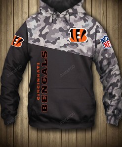 Cincinnati Bengals Nfl Football 3D All Over Print Zip Up Hoodie