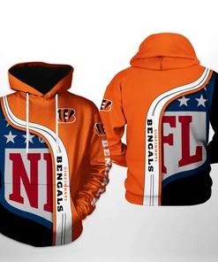 Cincinnati Bengals Nfl Team 3D All Over Print Zip Up Hoodie Option