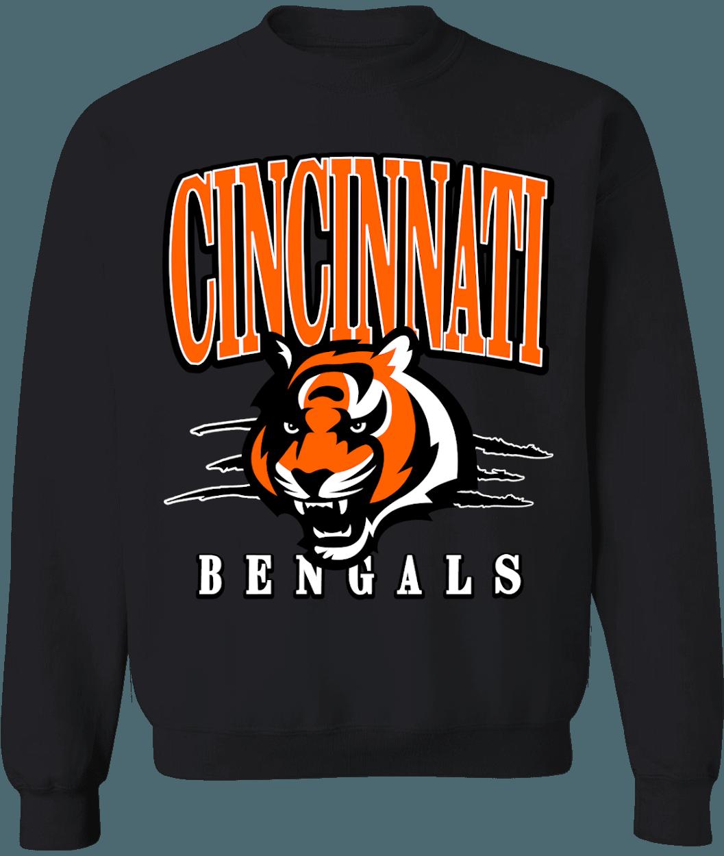 Cincinnati Bengals Vintage NFL Crewneck Sweatshirt Hoodie Shirt Gifts for Fans - Image 2