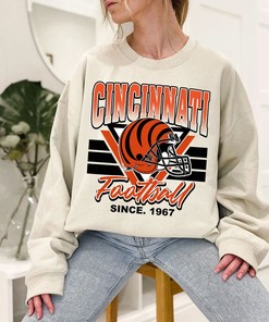 Cincinnati Football Team Sweatshirt, Vintage Cincinnati Football Crewneck Sweatshirt, American Football Fan, NFL Shirt