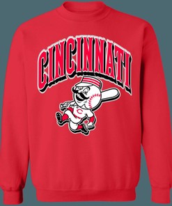 Cincinnati Reds MR.RED Retro MLB Crewneck Sweatshirt Hoodie Shirt Gifts for Fans