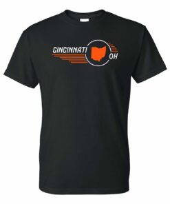 Cincinnati Retro Roadster - Ohio Vintage Hometown Vacation Shirt Sweatshirt Pullover Hoodie Reprinted Full Color Full Size
