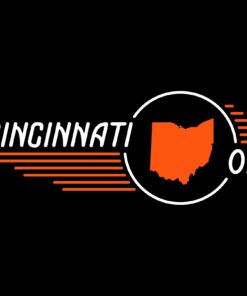 Cincinnati Retro Roadster - Ohio Vintage Hometown Vacation Shirt Sweatshirt Pullover Hoodie Reprinted Full Color Full Size