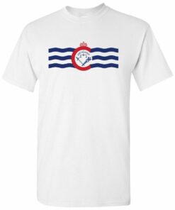Cincinnati US City Flag Basic Shirt Sweatshirt Pullover Hoodie Reprinted Full Color Full Size
