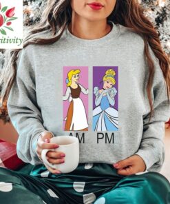Cinderella Princess Shirt, AM Cinderella and PM Cinderella Disney Princess Shirt, Disney Cinderella Shirt, Disney Cinderella Birthday Shirt