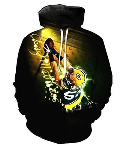 Clay Matthews Green Bay Packers Unisex 3D All Over Print Zip Up Hoodienfl Zip Up Hoodie