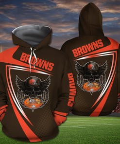 Cleveland Browns American Nfl 3D All Over Print Zip Up Hoodie Option