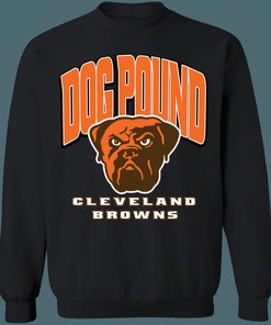 Cleveland Browns DOG POUND Vintage NFL Crewneck Sweatshirt Hoodie Shirt Gifts for Fans
