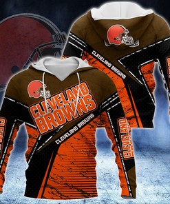 Cleveland Browns Nfl 3D All Over Print Zip Up Hoodie Option