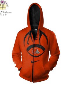 Cleveland Browns Nfl Classic 3D Printed Pull Over Zip Up Hoodie