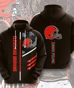 Cleveland Browns Nfl Dawg Pound 3D Full Over Print Hoodie Sweater Tshirt 5Xl Swe