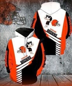 Cleveland Browns Nfl Football 3D All Over Print Zip Up Hoodie Option