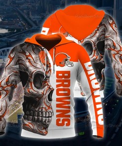 Cleveland Browns Nfl Vintage 3D Printed Pull Over Hoodie, Zip Up Hoodie