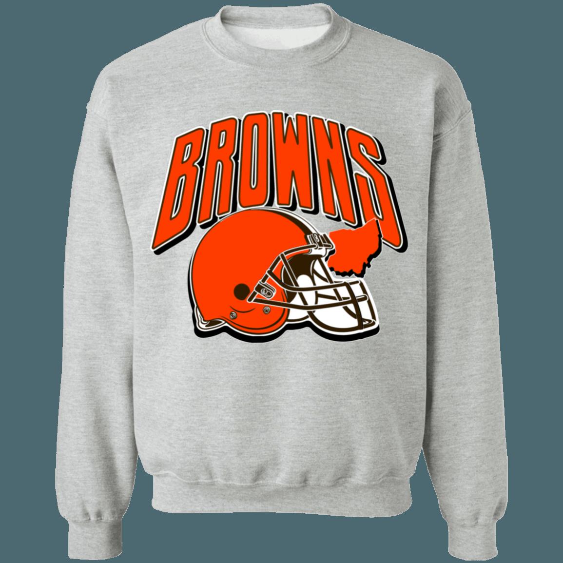 Cleveland Browns Vintage NFL Crewneck Sweatshirt Hoodie Shirt Gifts for Fans