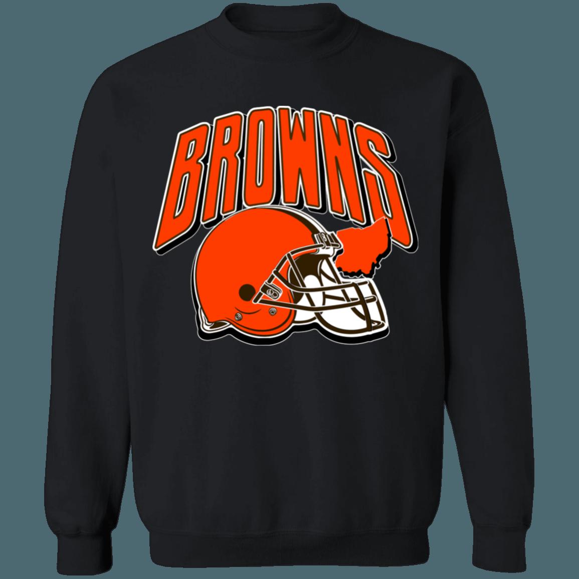 Cleveland Browns Vintage NFL Crewneck Sweatshirt Hoodie Shirt Gifts for Fans - Image 2