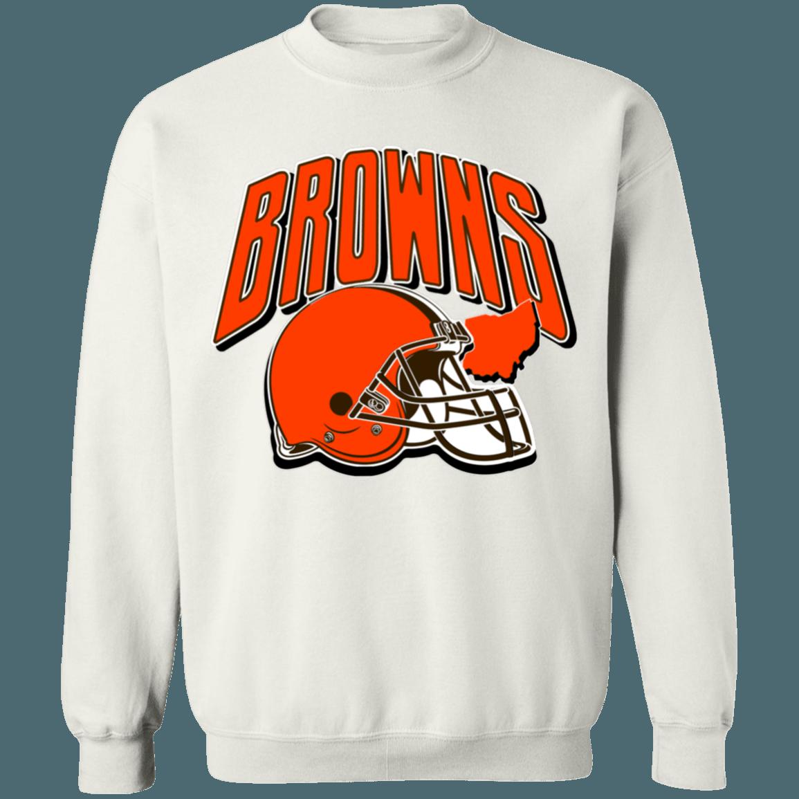 Cleveland Browns Vintage NFL Crewneck Sweatshirt Hoodie Shirt Gifts for Fans - Image 3