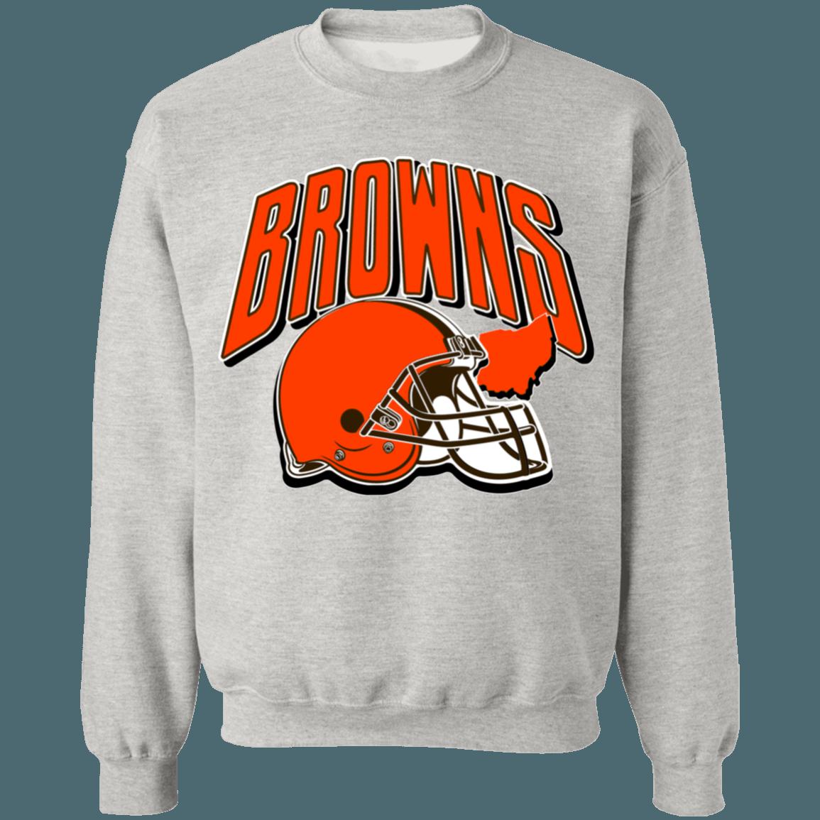 Cleveland Browns Vintage NFL Crewneck Sweatshirt Hoodie Shirt Gifts for Fans - Image 4