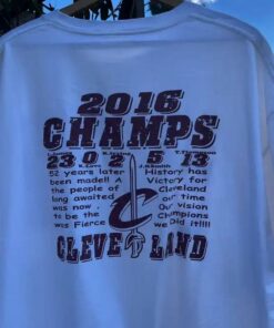 Cleveland Cavaliers NBA Championship 2016 Tshirt Hoodie Crewneck Sweatshirt Reprinted Full Color Full Size Gifts for NBA Fans