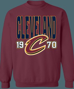 Cleveland Cavaliers Vintage NBA Crewneck Sweatshirt Hoodie Shirt Gifts for NBA Fans