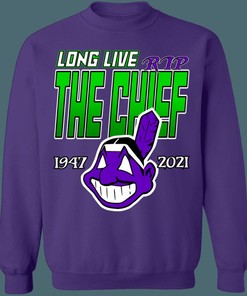 Cleveland Chief Wahoo HALLOWEEN Retro MLB Crewneck Sweatshirt Hoodie Shirt Gifts for Fans