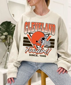Cleveland Football Team Sweatshirt, Vintage Cleveland Football Crewneck Sweatshirt, American Football Fan, NFL Shirt