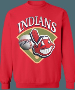 Cleveland Guardians Chief Wahoo Vintage MLB Crewneck Sweatshirt Hoodie Shirt Gifts for Fans