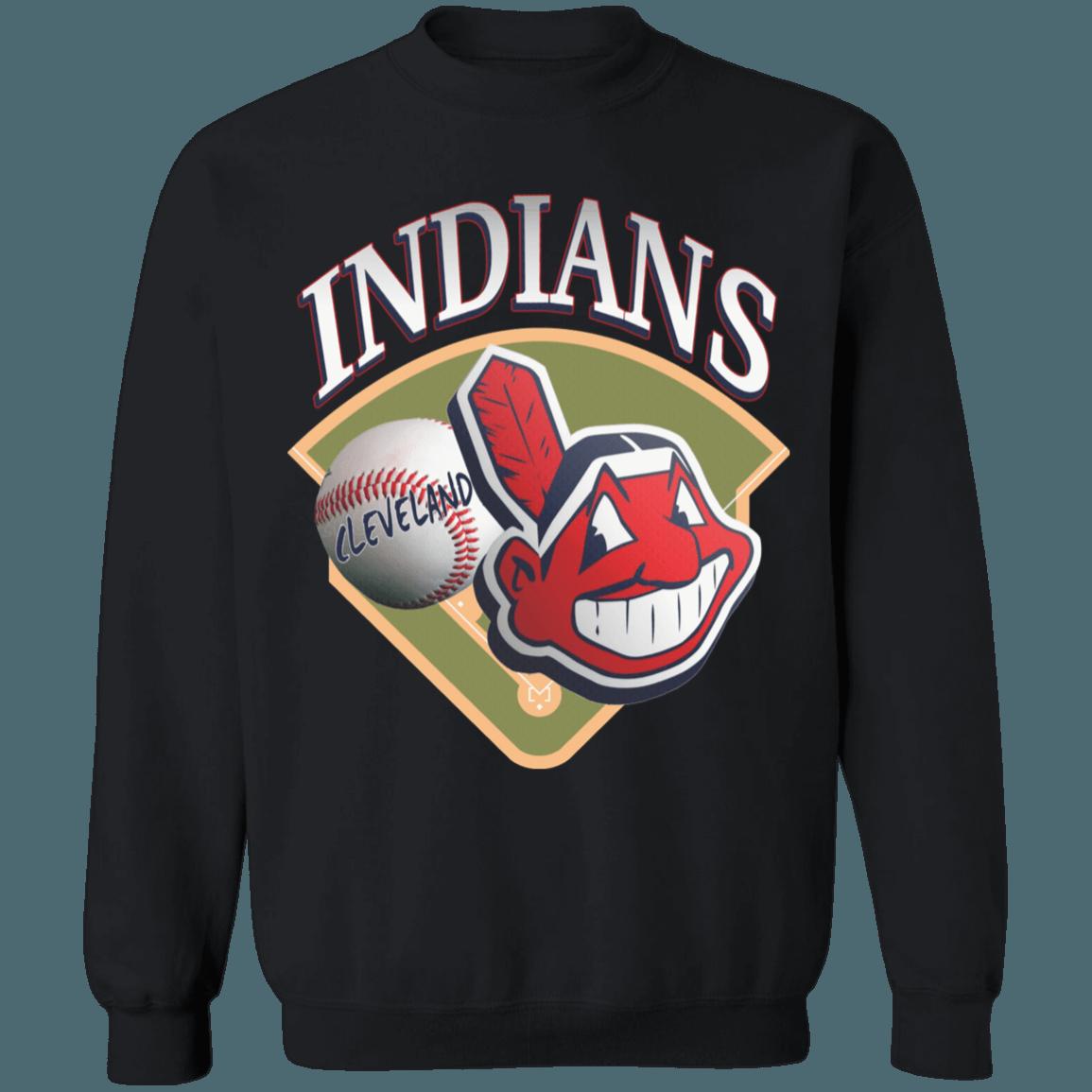 Cleveland Guardians Chief Wahoo Vintage MLB Crewneck Sweatshirt Hoodie Shirt Gifts for Fans - Image 2