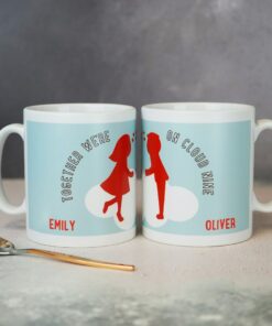 Cloud Nine Valentine Mug, Personalised Mug