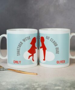 Cloud Nine Valentine Mug, Personalised Mug