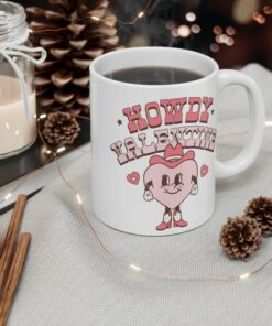 Coffee Mug, Valentine's Day Mug, Howdy Valentine, Retro Valentine Mug, Valentine's Day Gift, Funny Valentine