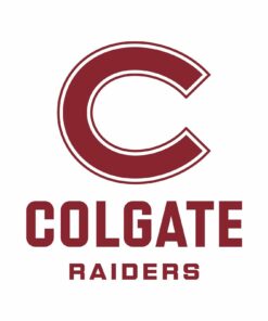 Colgate University Raiders Primary Logo Shirt Sweatshirt Pullover Hoodie Reprinted Full Color Full Size
