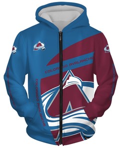 Colorado Avalanche 3D Hoodie Zip Hoodie, Nhl Team 3D All Over Print Zip Up Hoodie Option
