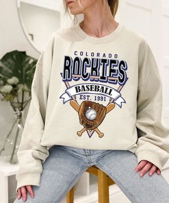 Colorado Baseball Crewneck Sweatshirt, Vintage Colorado Baseball Shirt, Colorado MLB Shirt, Baseball Fan Gifts, Colorado Fan Shirt