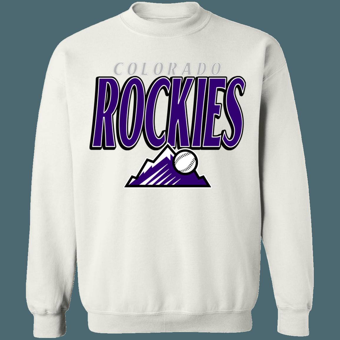 Colorado Rockies Retro MLB Crewneck Sweatshirt Hoodie Shirt Gifts for Fans - Image 4