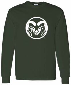 Colorado State Rams Primary Logo Licensed Unisex Shirt Sweatshirt Pullover Hoodie Reprinted Full Color Full Size