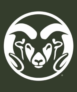 Colorado State Rams Primary Logo Licensed Unisex Shirt Sweatshirt Pullover Hoodie Reprinted Full Color Full Size