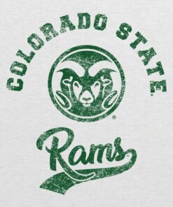 Colorado State Rams Retro Script Triblend Shirt Sweatshirt Pullover Hoodie Reprinted Full Color Full Size