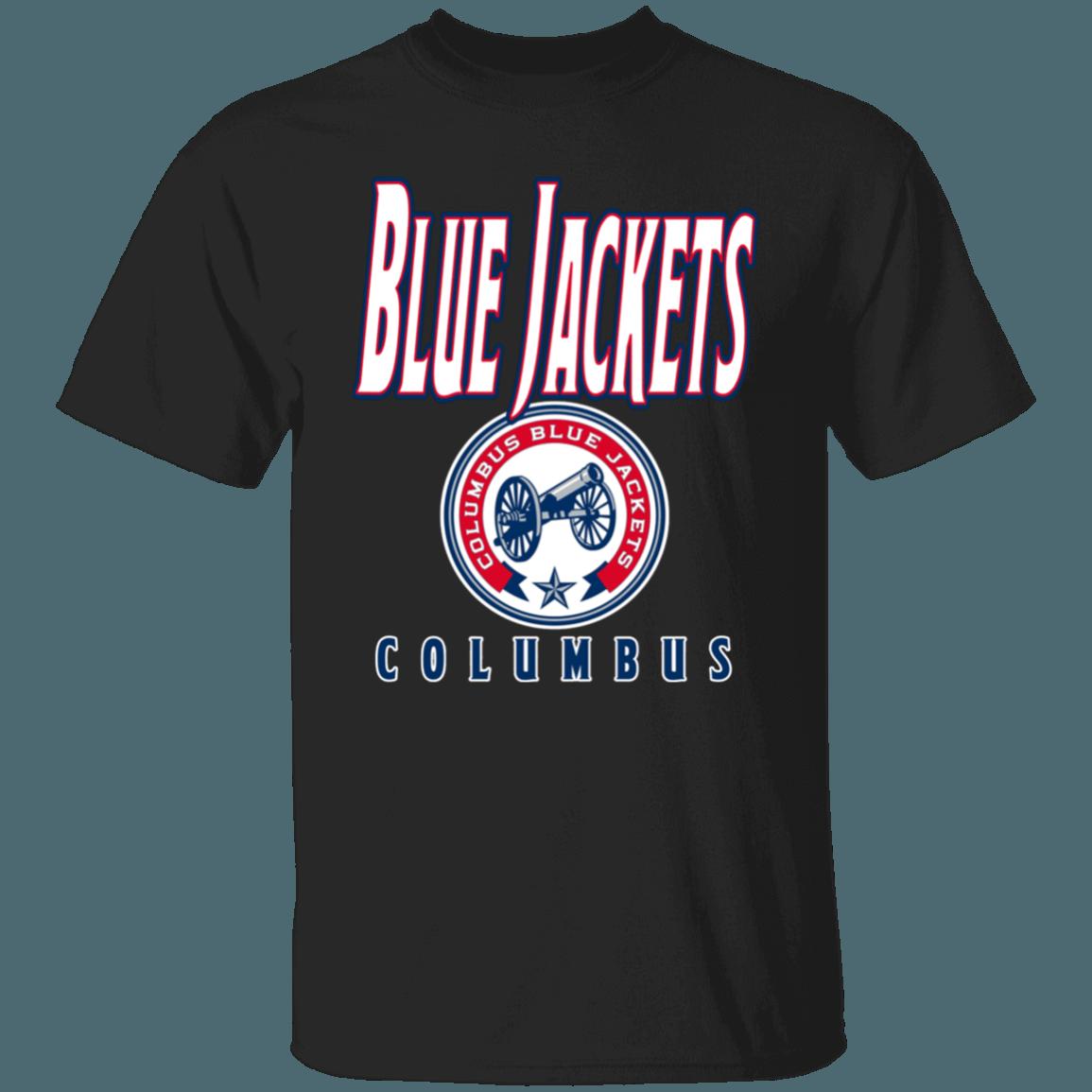 Columbus Blue Jackets CANNON Retro NHL T-Shirt Sweatshirt Hoodie Gifts for Fans - Image 4