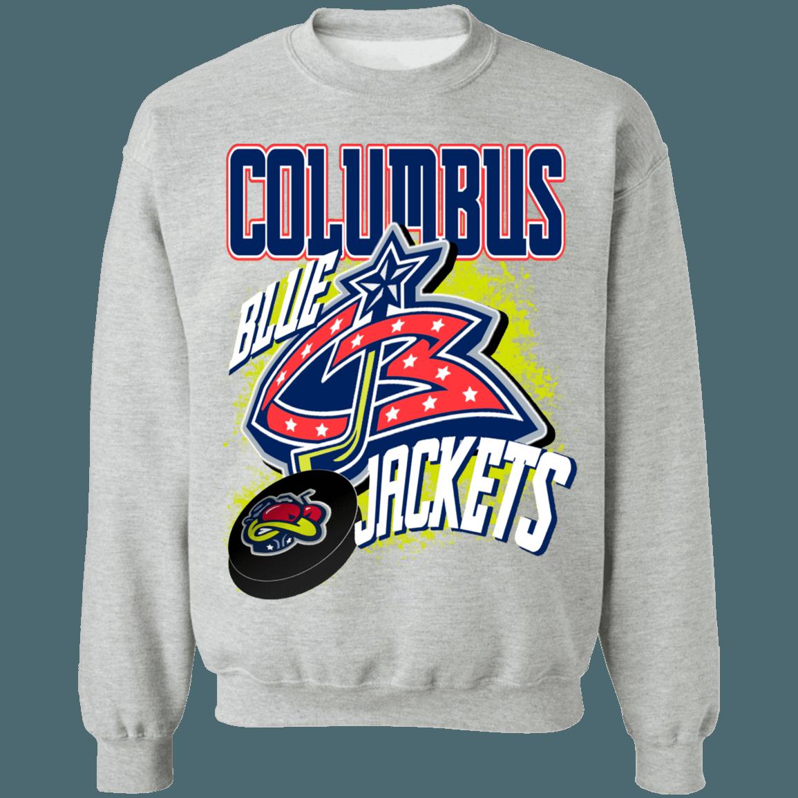 Columbus Blue Jackets Retro NHL Crewneck Sweatshirt Hoodie Shirt Gifts for Fans - Image 2