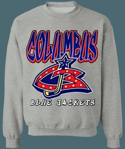 Columbus Blue Jackets Vintage 90's NHL Crewneck Sweatshirt Hoodie Shirt Gifts for Fans
