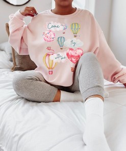 "Come Fly With Me" Cottagecore Valentine's Day Sweatshirt - Funny Gift