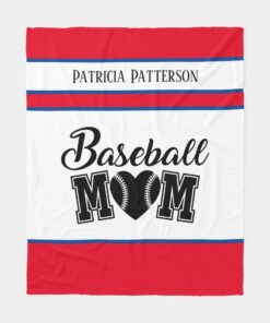 Cool Baseball Sports Mom Word Art Blanket, Keep Warm Travel