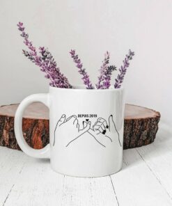 Couple Mug, Date, Ceramic Cup, Valentine's Day Couple Gift, Love Gift Idea, Valentine's Day Gift
